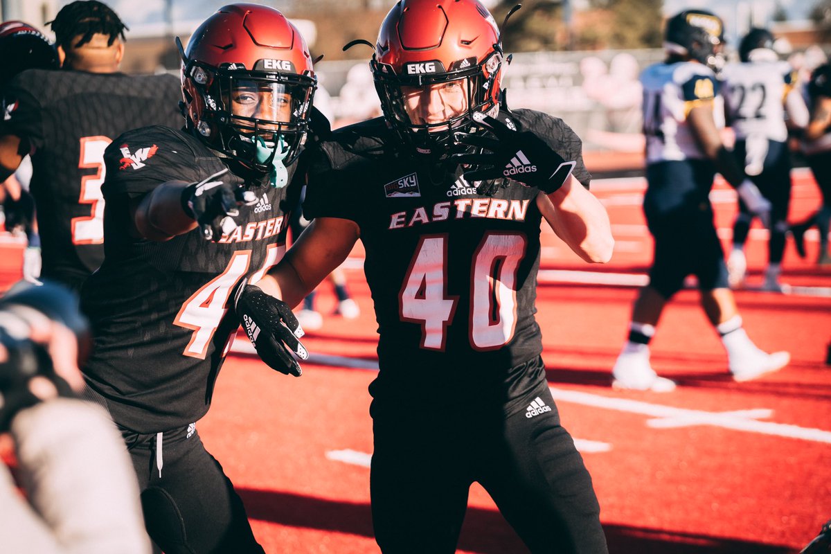 EWUFootball's tweet photo. The feeling of 15 straight wins on the Red has us like🤩 #GoEags https://t.co/mKom9RDkub
