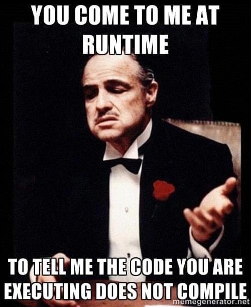tritlo's tweet image. RT @tritlo: Friends don't let friends use dynamic types