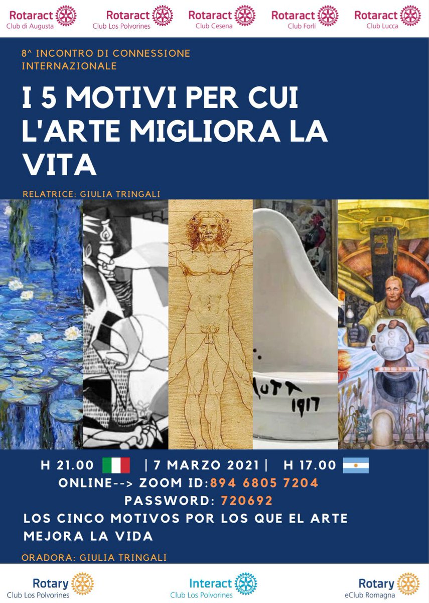 Hola a todo el mundo! El domingo 7 nos conectaremos por la junta numero 8 del comité de interludes. Yo misma voy a ser la oradora, y el tema será el arte (lo que yo estudio). Pronto les compartiremos el poster! ❤️