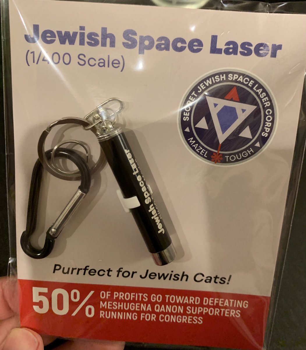 Got my Jewish space laser today. Thanks <a href="/DissentPins/">Dissent Pins</a>!