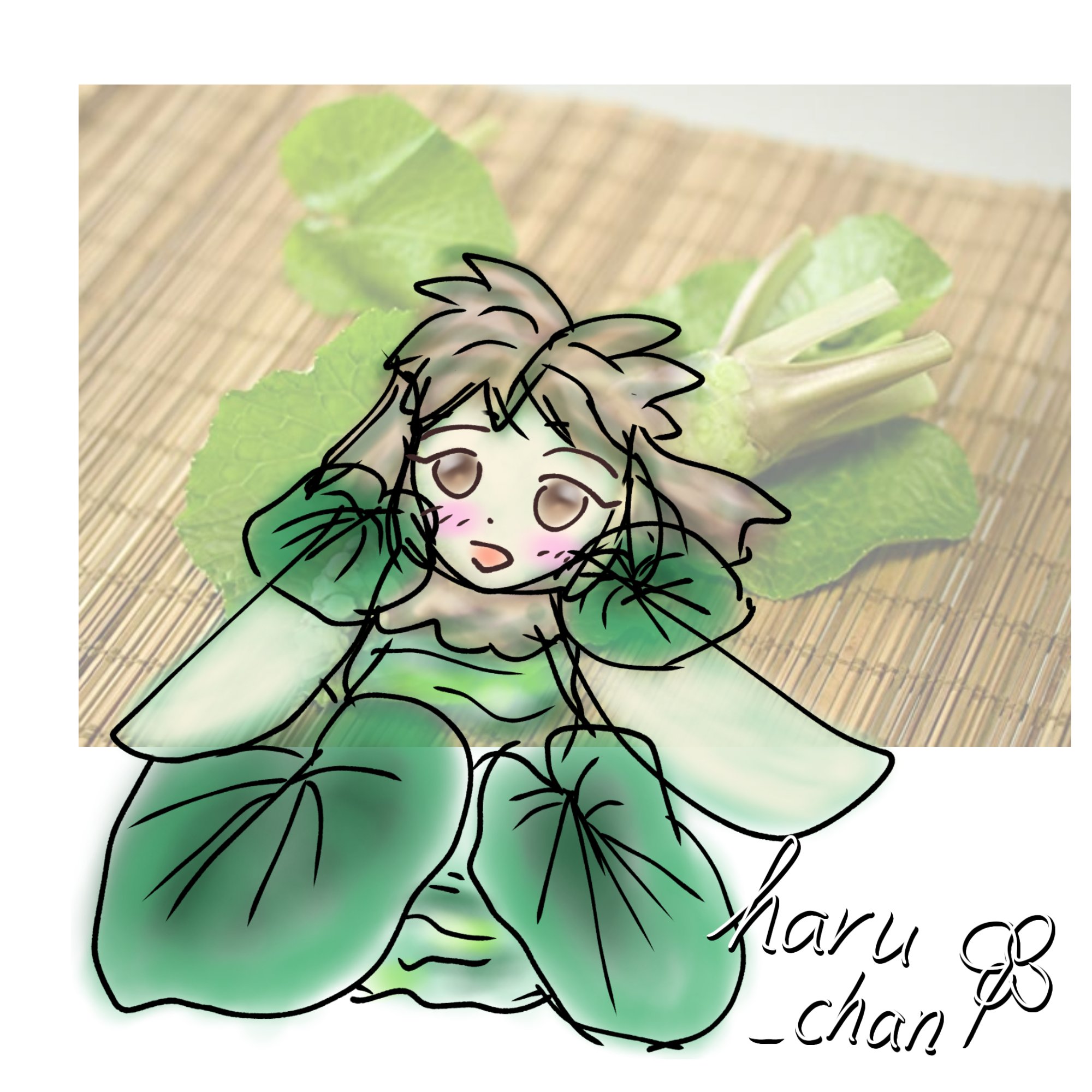 はるちゃん 植物擬人化創作ｷｬﾗｸﾀｰ 山わさびをﾓﾁｰﾌに作成 W わさびちゃん 安直過ぎですが他に名前が考えつかず W イラスト イラスト好きな人と繋がりたい オリジナルキャラクター 一次 創活 反拡 落書向上委員会 世界絵師