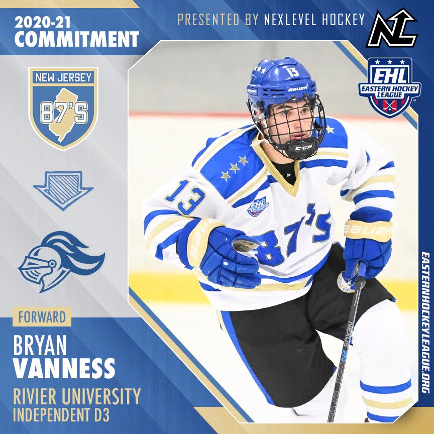 EHL_Hockey's tweet photo. 🚨NEXLEVEL COMMITMENT🚨

Van Ness Commits to Rivier University

87's Veteran Forward Set to Join New Program this Fall

🔗- https://t.co/z40ehPyZm4

#EShow | #PathToCollege https://t.co/ctk98wbbKw