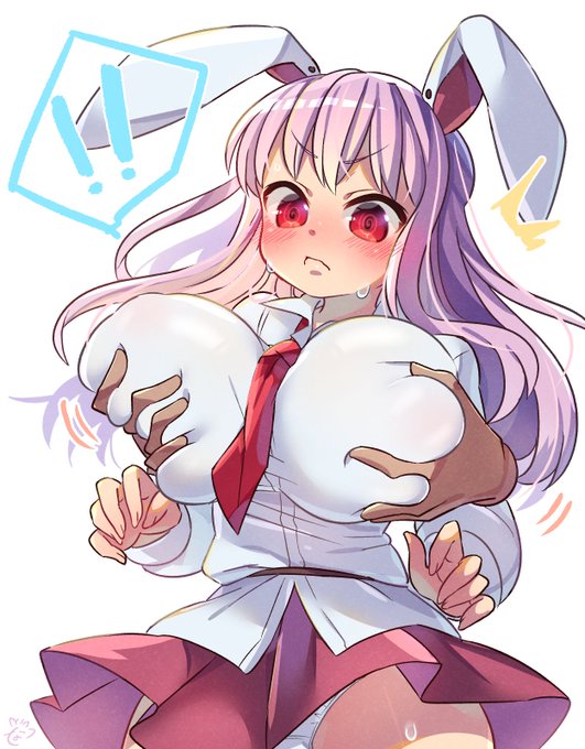 最近うどんげちゃんの肩こりが酷いらしいのでマッサージしてあげた 