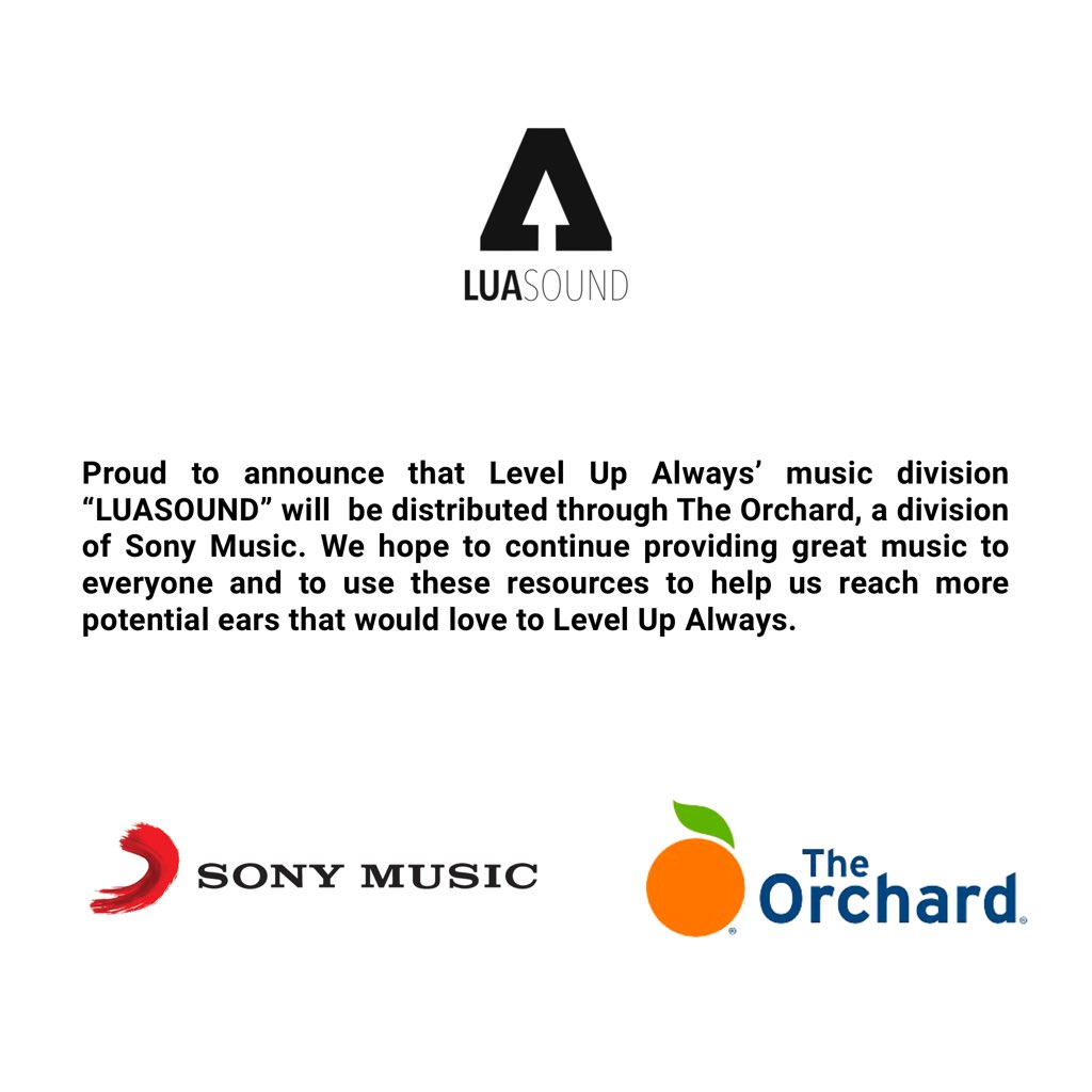 LUASOUND's tweet photo. @LVLUPALWAYS 🤝 @sonymusic 🥇 https://t.co/td9BIWvhez