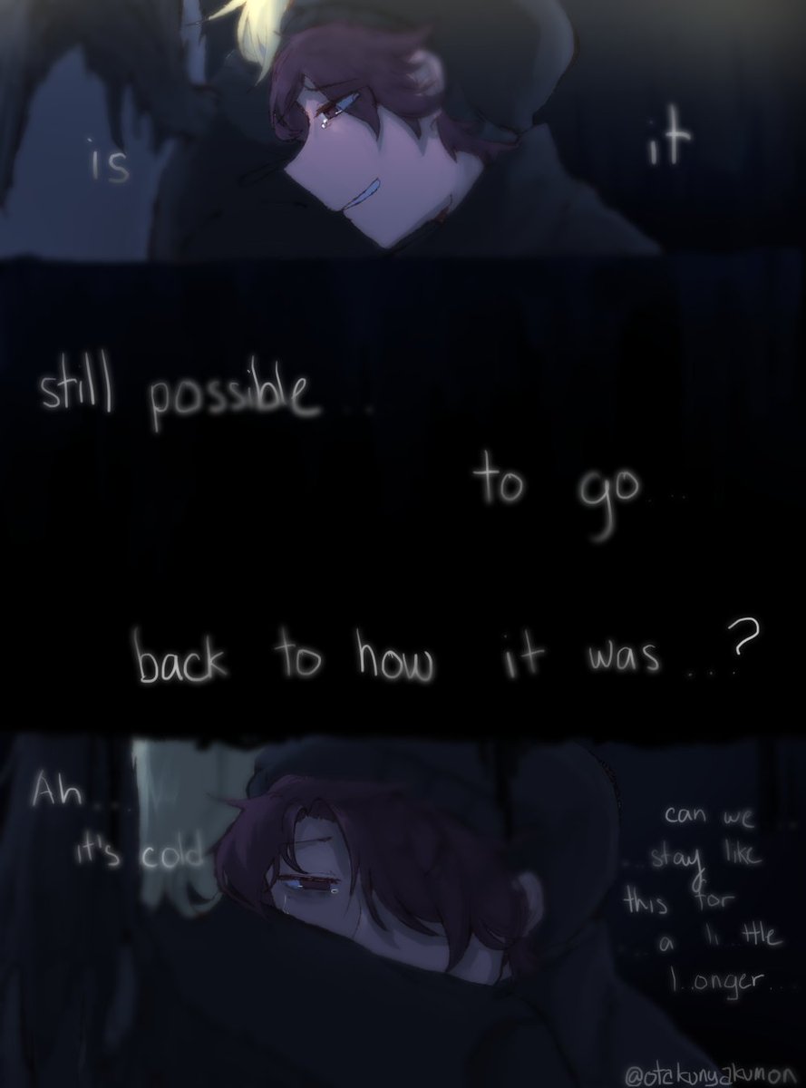 otakunyakumon's tweet photo. "Warmth"

#philzafanart #wilbursootfanart

Finally finished this one owq. I'll write the dialogue later in case it's too small to read. https://t.co/b4FHrUcr2u