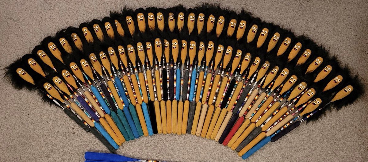 tribalspirit's tweet photo. Lil Head Hand Drum Sticks at Tribal Spirit: hysterical and totally functional NDN drum sticks.  https://t.co/9xfQb8w6ny https://t.co/NhymUqvWWS