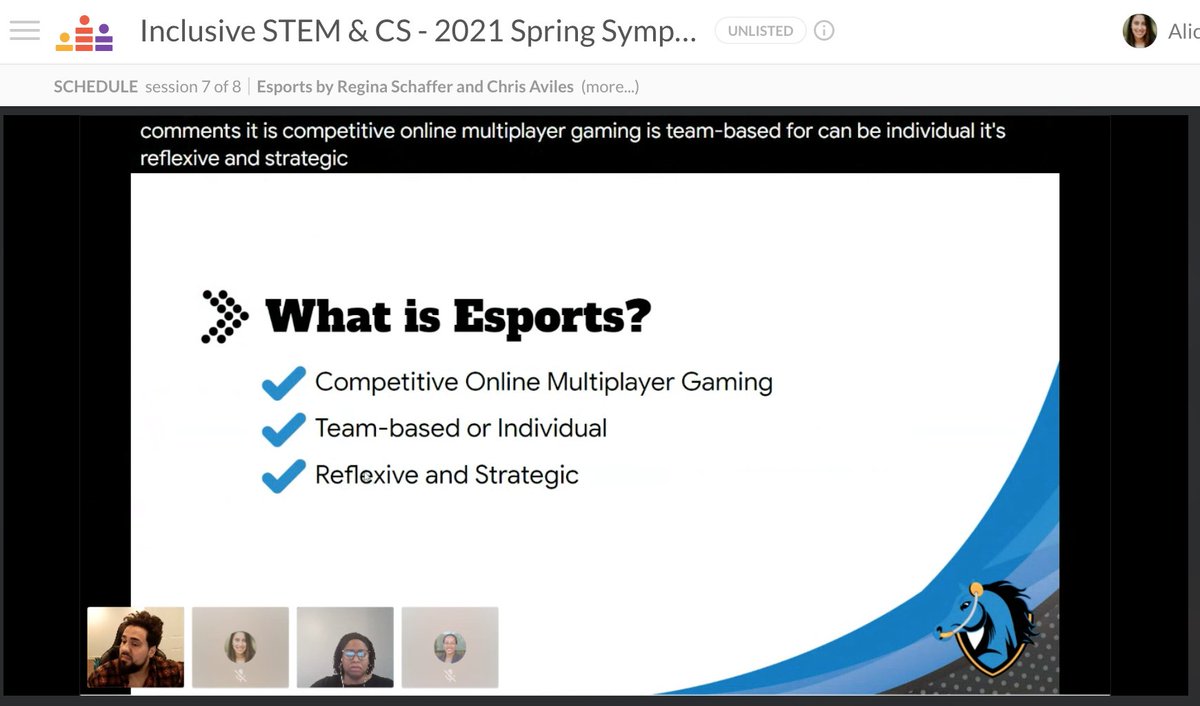 ZeliaMCT's tweet photo. Esports by @reginaschaffer &amp; @techedupteacher exploring ways to integrate in school, Middle School experiences https://t.co/pZB7Quo8uD building on transferable skills, SEL benefits &amp; inequities that need to be addressed
@inclusivestemcs #inclusivestemcs @AliciaJohal @ShanaVWhite https://t.co/wQQFHLtZvN