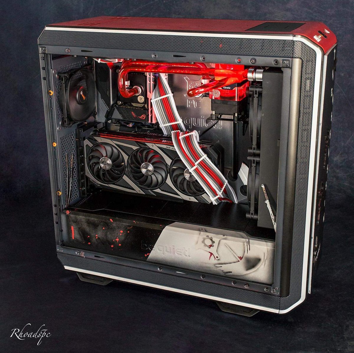 ModMyMods's tweet photo. Can't believe how awesome this build came out!
Put together by our good friend @Rhoadspc - nice work mate!
#Watercooling #custompc #CustomBuild #ekwb #waterblock #EKWaterblocks #bequiet #asus #rog #republicofgamers #Hardtubing #singlesleeve #singlebraid #customcables #diy https://t.co/IxxyWJ0Gi9