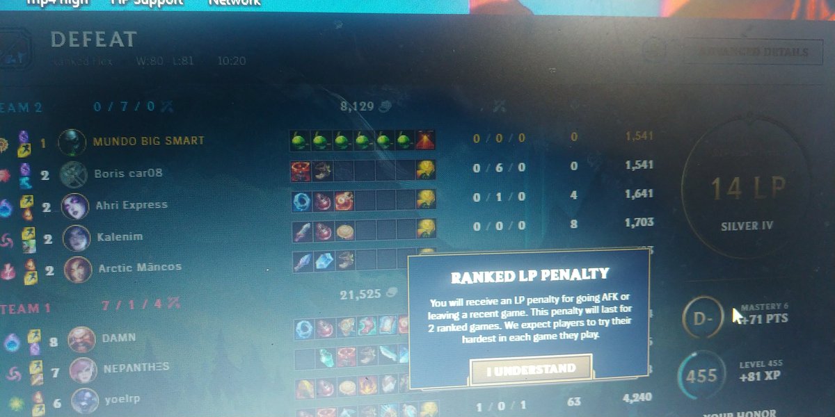 leagueomemes's tweet photo. A gut litrally ran it down from min 1 with classiv master yi teleport ghost jungle... And i am the one to get the penalty cuz whole team refused to play with such degens... Thx Riot (: @RiotSupport https://t.co/GPMuwpLyyh