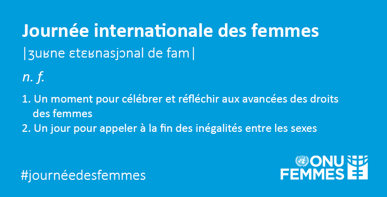 ONU_fr's tweet photo. Mettons fin aux stéréotypes.
Mettons fin aux discriminations.
Mettons fin aux normes de genre.
Mettons fin aux obstacles systématiques.

Faisons de l’égalité des sexes une réalité. https://t.co/prQxb9Jecl via @ONUFemmes #GénérationÉgalité https://t.co/29LHnQidDL