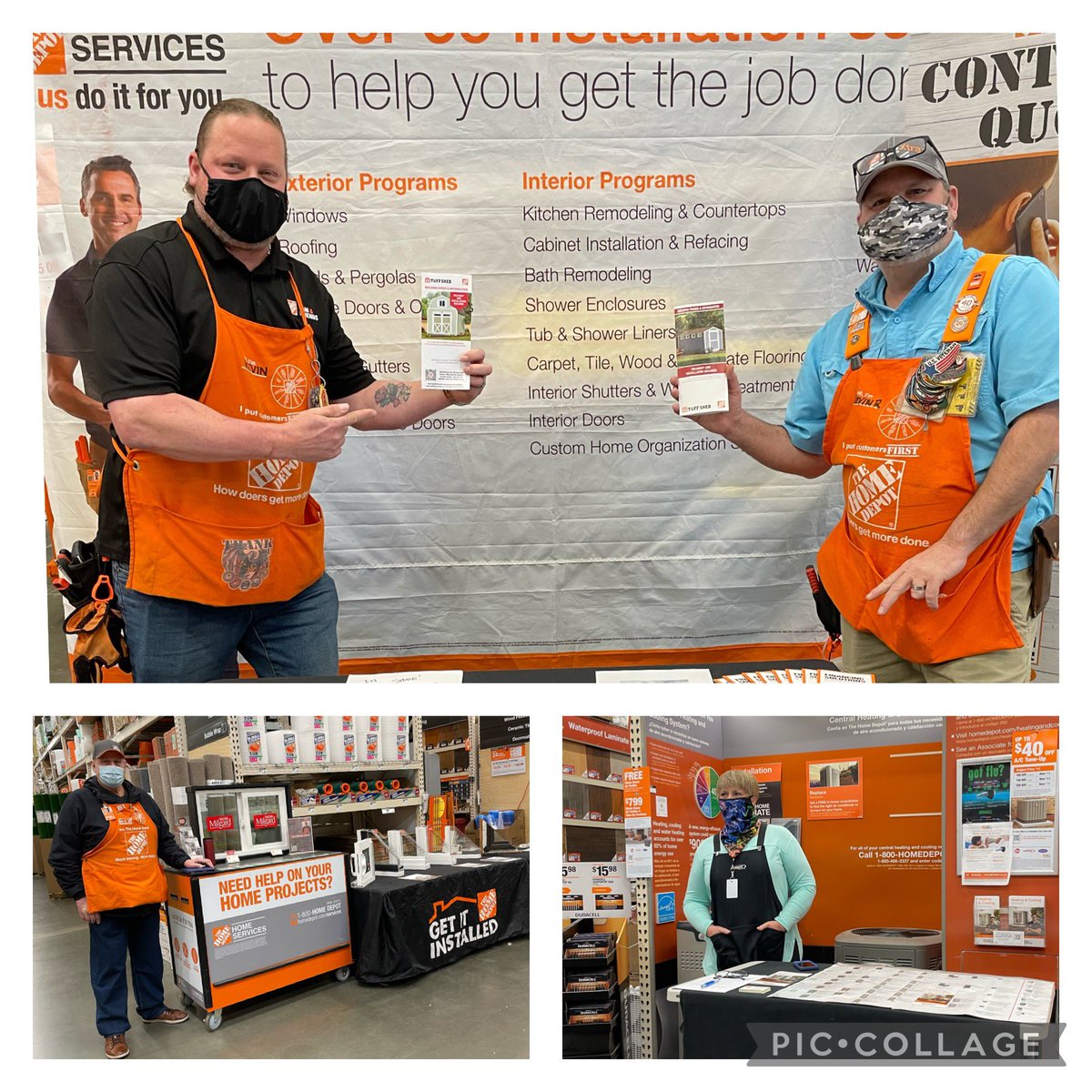 Services Saturday in full effect at 8964. Thanks SDS <a href="/MossniveK/">Kevin Moss</a> and our service partners for HVAC &amp; Millwork. Already got a $8000 TUFF shed !!! #GETLeads #D52Elite💎<a href="/ZachBoonTHD/">Zach Boon</a> <a href="/CorporateLarry/">Larry Lane</a> <a href="/AkinsMel/">Mel Akins</a> <a href="/8964THD/">Brenda Glover Home Depot #8964</a> <a href="/8964KateJones/">Kate Jones</a> <a href="/jen_gillaspie/">Jen Gillaspie</a>
