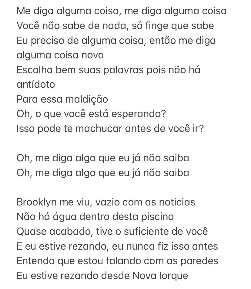 Mas é letra de música… não é só usar o Google Tradutor?