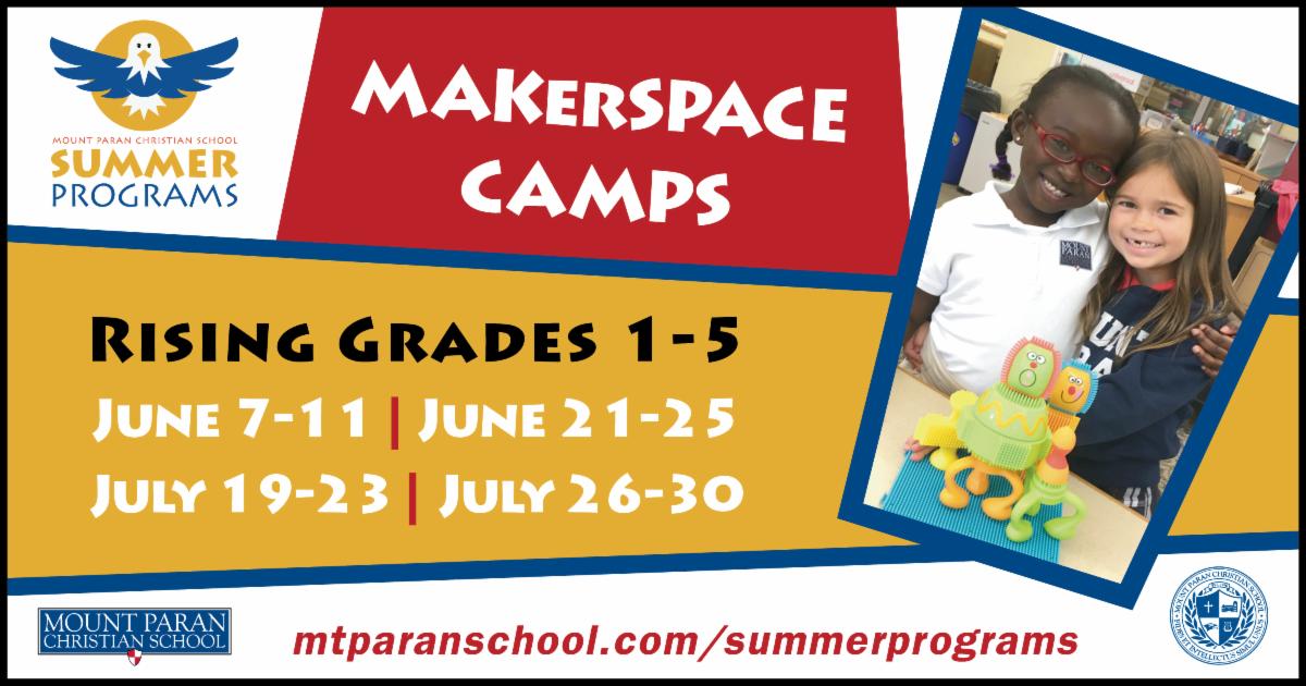 mtparanschool's tweet photo. Makerspace Camp, a half-day summer program for rising grades 1-5, will be filled with a variety of kids' favorite activities: Q-BA-Maze Marble Run, Perler Beads, Osmo, Legos, Rainbow Loom, Magnetic Tiles, and Keva Blocks. https://t.co/x2UmYr7eFx
#MPCSSummerPrograms #CampOfTheWeek https://t.co/k4s1dmAoAp