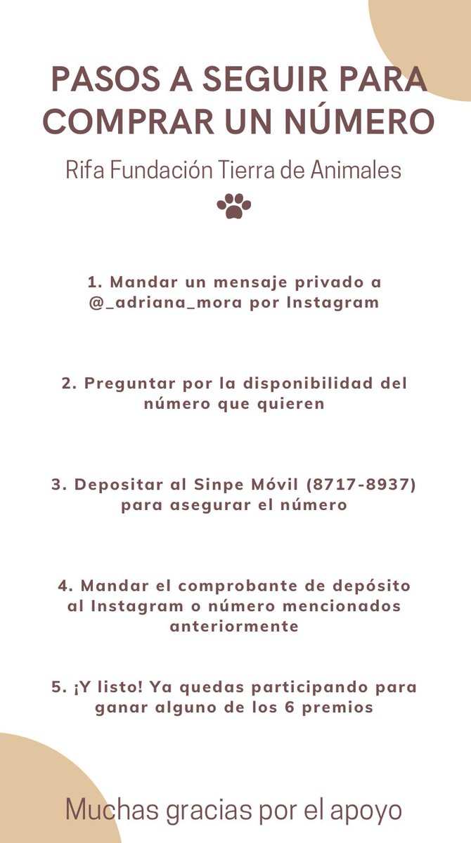 _adriana_mora18's tweet photo. hola🤍 estamos haciendo una rifa para ayudar a la fundación Tierra de Animales, el número cuesta 3mil😭🚨🐶 DENLE RT PORFA https://t.co/QPzAQQkPfu