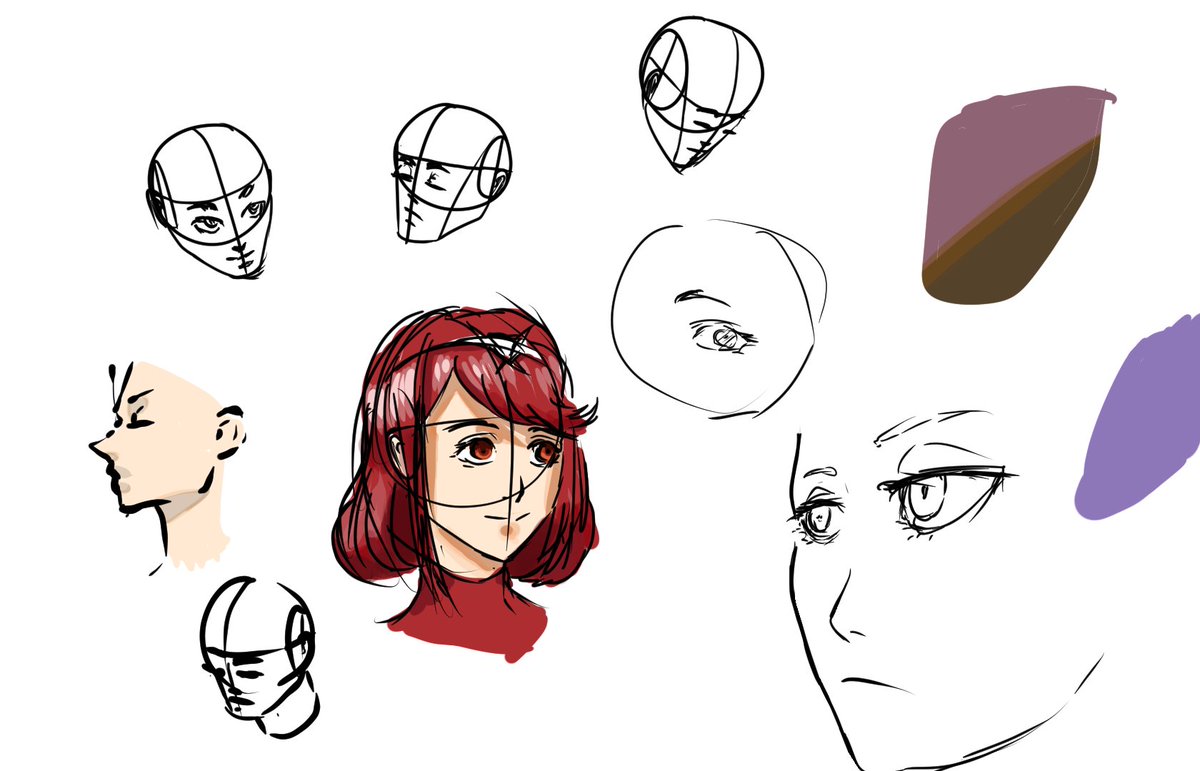 i did some more studies yesterday.
been getting used to doing these on my tablet.
also snuck a pyra sketch in here :) 