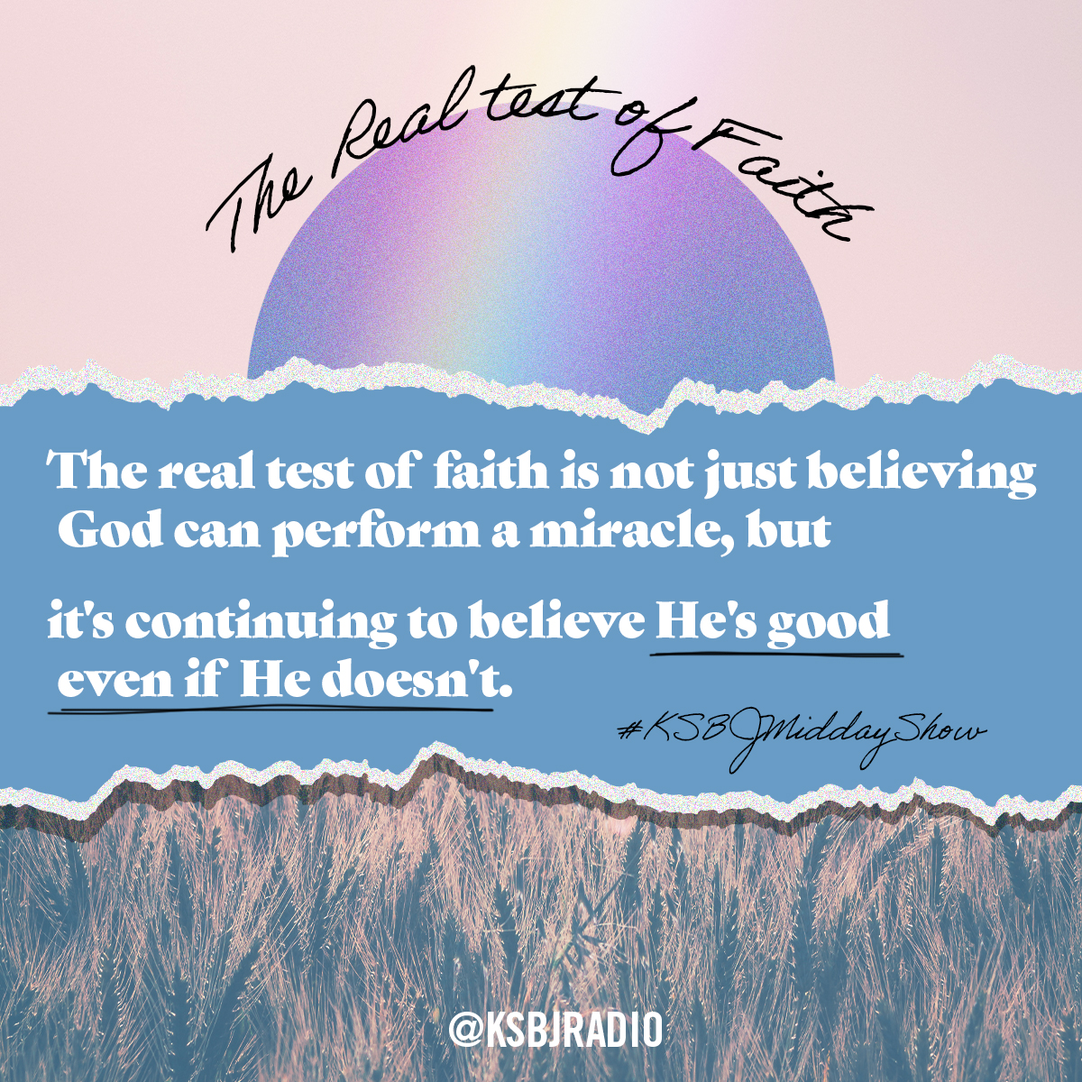 KSBJ's tweet image. Amen!!💙🙏🏽⁠
⁠#KSBJMidday