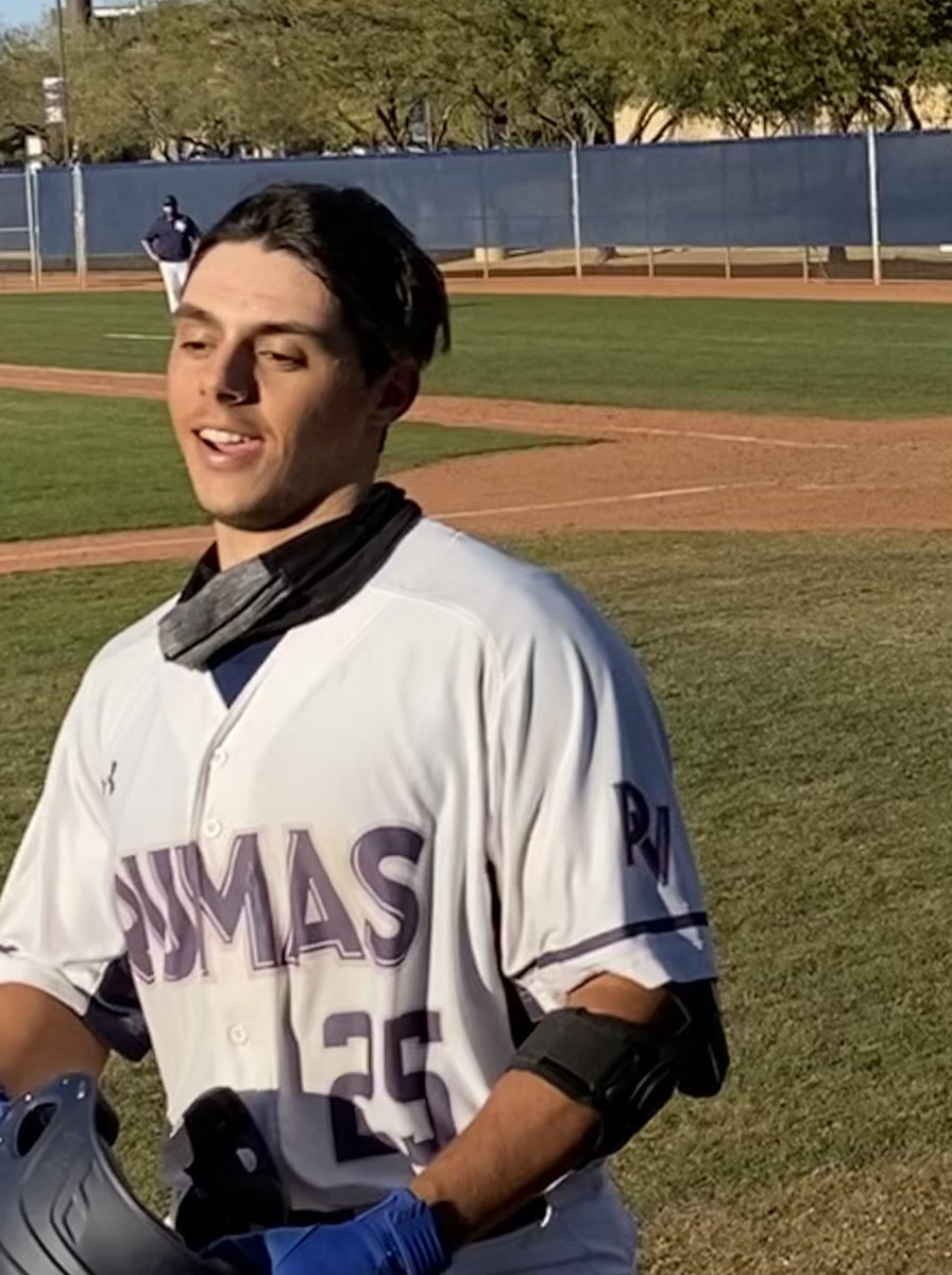PVCCPumas's tweet image. Michael Keevins with a two-run shot to left in the bottom of the 5th! Pumas trail the Gila Monsters 5-4⚾️ #GoPumas