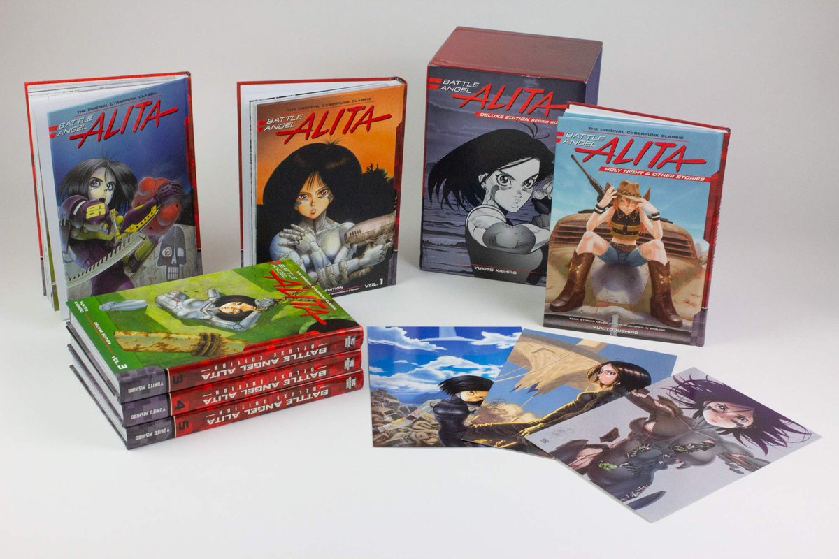 Wario64's tweet photo. Battle Angel Alita Deluxe Complete Series Box Set is $96.15 on Amazon (47% off, 2392 pages) https://t.co/zbTSAsslmF https://t.co/pnXekGxn6C
