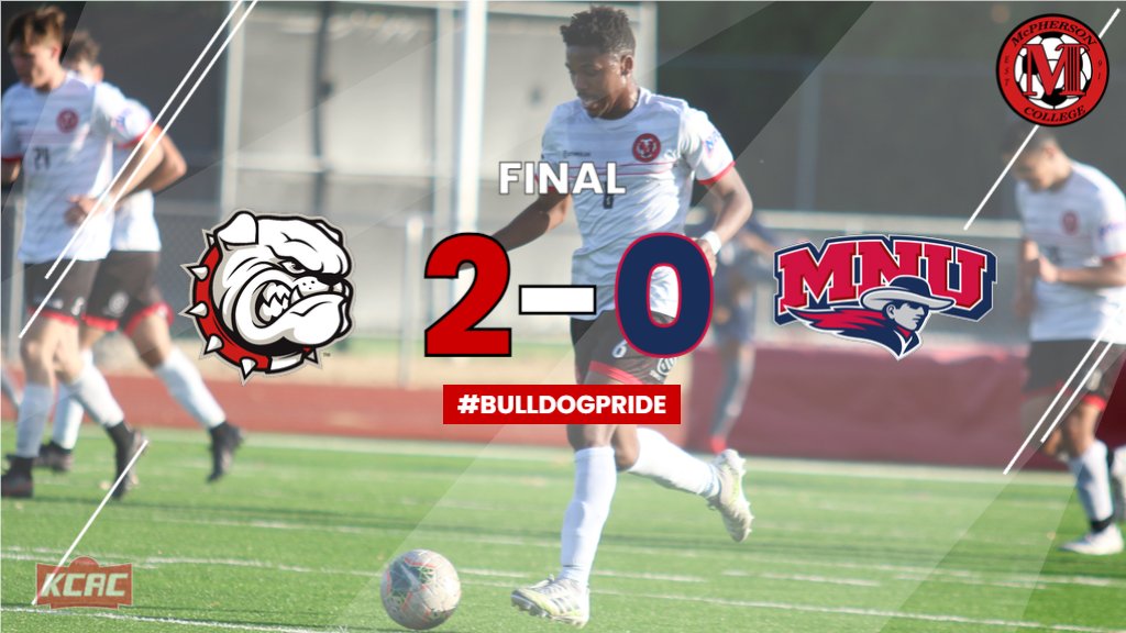 MacMen_Soccer's tweet photo. The Bulldogs come away with a clean sheet at #17 @mnusports 2-0 #BulldogPride #KCACscores https://t.co/ZkCcjI9vNT