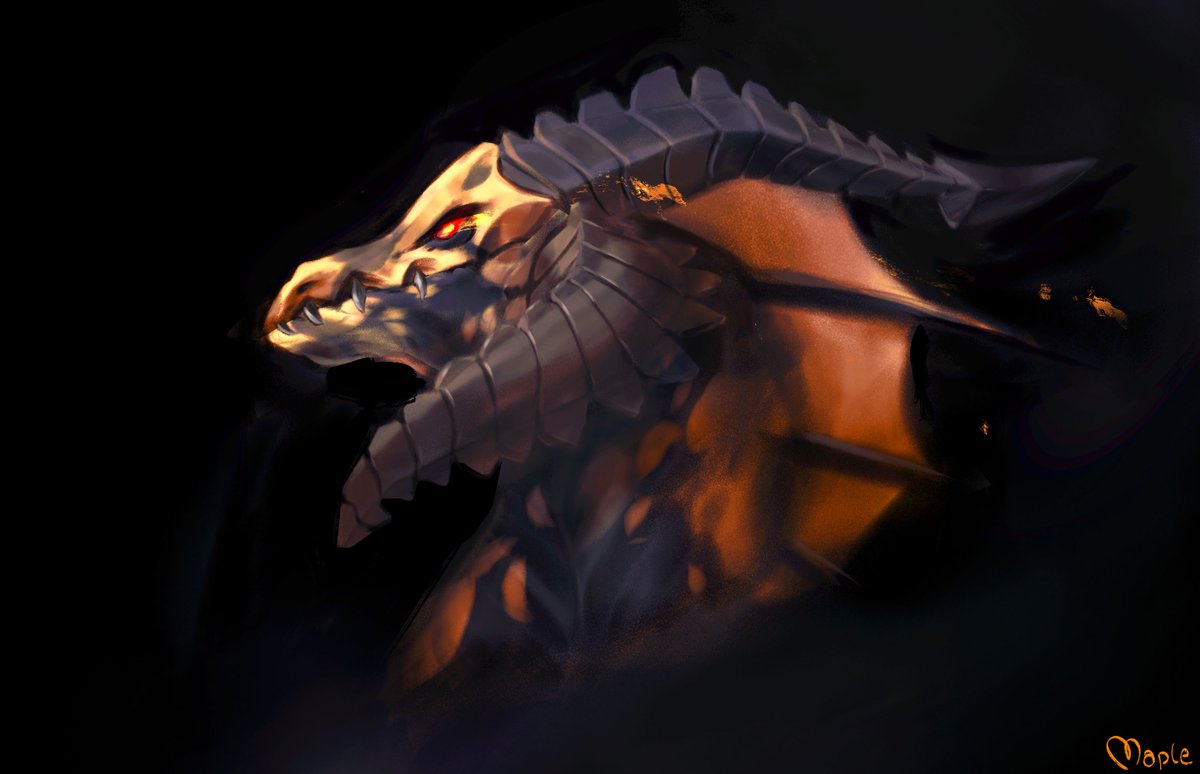 Drew some fanart of Niddeximus base off of proteusblack's design! Super fun design to draw c: