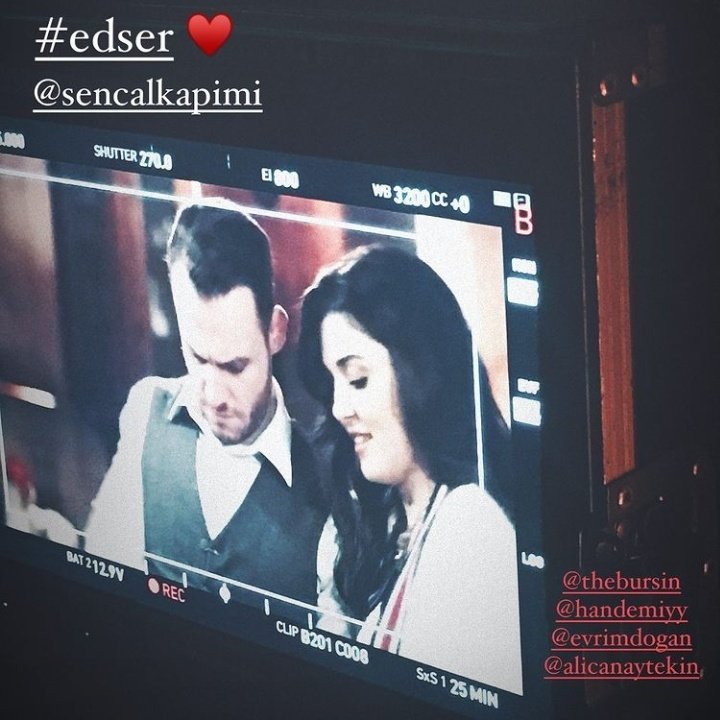 📸 I Mais de Hande hoje no set de #SenÇalKapımı 🤍