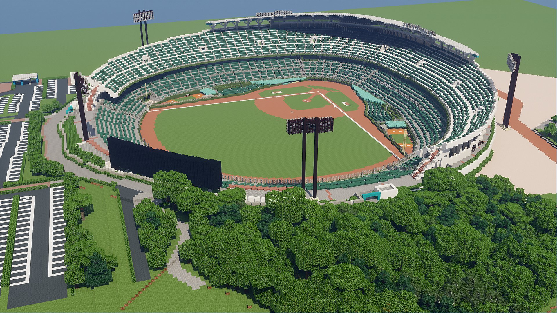 サル山 Games マイクラで作ったほっともっとフィールド神戸の画像 Minecraft マイクラ建築 マイクラ T Co Gytywplanh Twitter