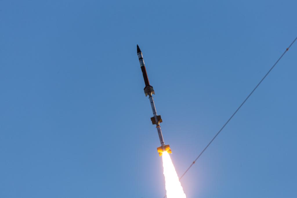 NASAGoddard's tweet photo. ICYMI! 🚀 👀 

A sounding rocket launch to study ionization in space launched from @NASAWallops on March 3.

After flying to an altitude of several hundred miles and about 500 miles off-shore, the rocket's payload released a small quantity of vapor. More: https://t.co/PfXqVDQHkd https://t.co/qmzIti6pvj