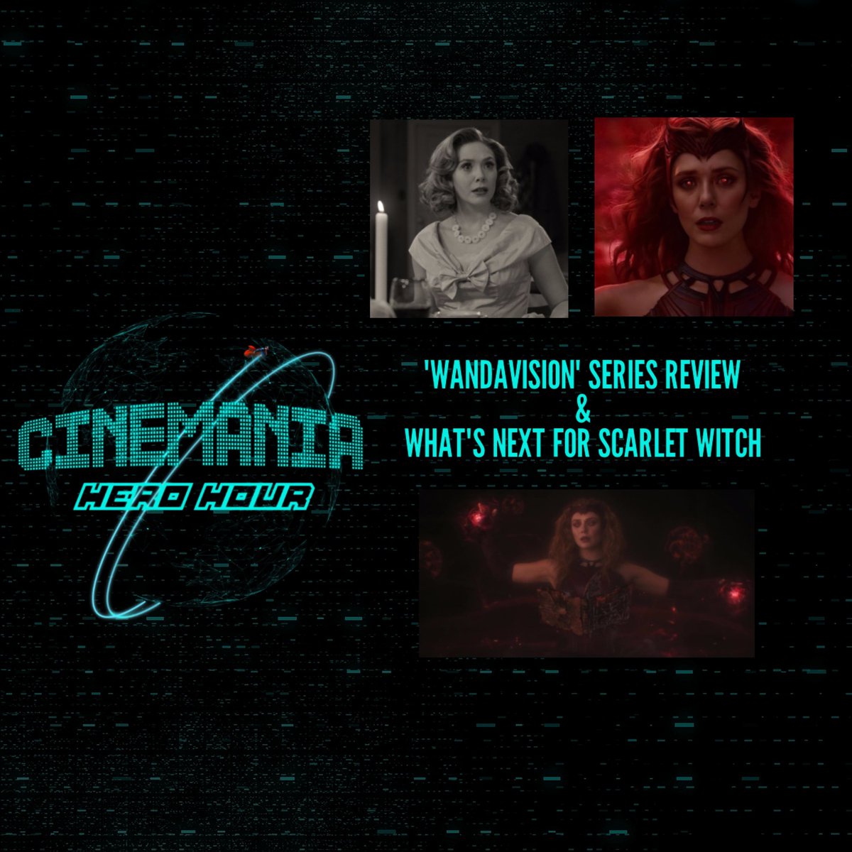 CinemaniaWorld's tweet photo. An all new episode of #HeroHour is now up on the feed! Join @Cinemaniac94 , @ItsTylerCalvert , @ThisPatGuy , and @LeoRydel as they talk the entire season of #WandaVision and what comes next! Grab your capes!
Listen here: https://t.co/cepk3c6ulK https://t.co/AvqxEUVoKI