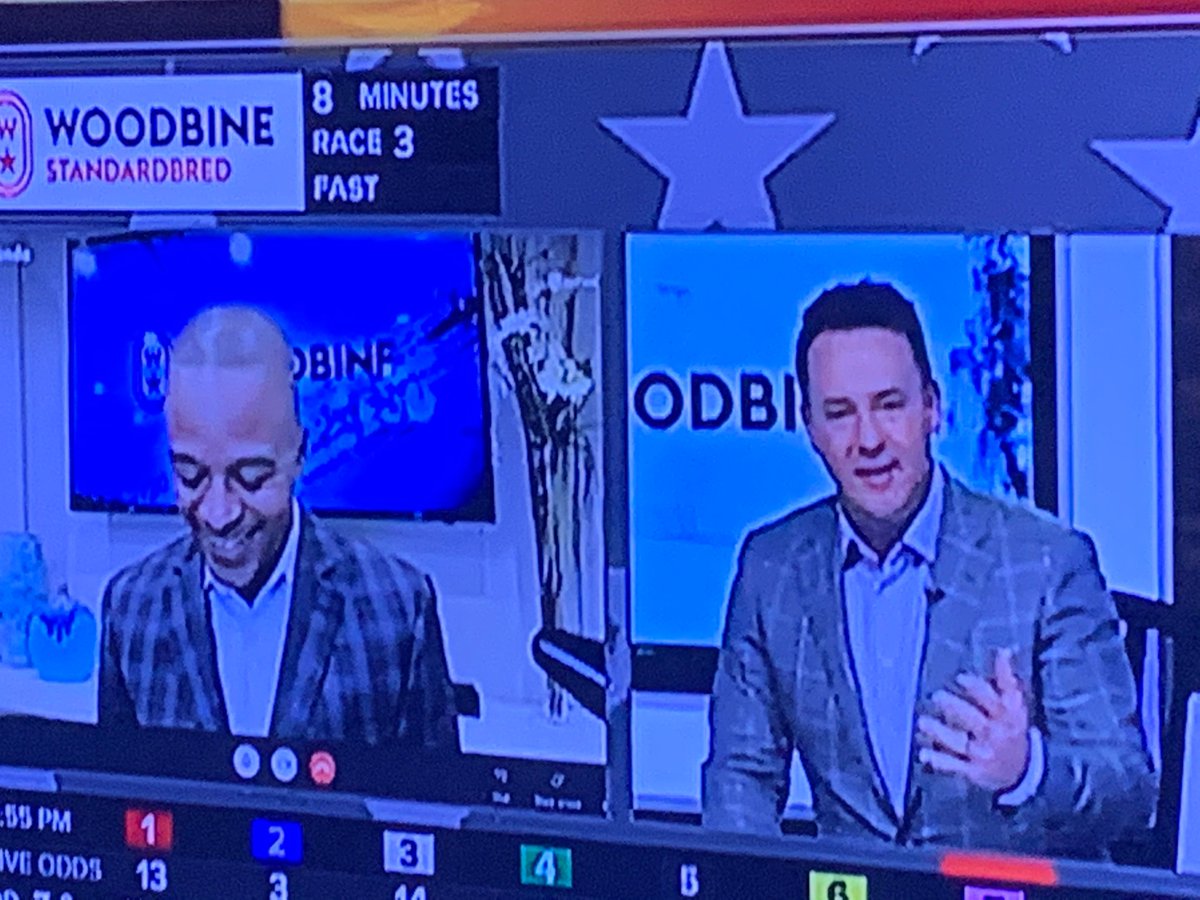 Looks like the #DynamicDuo @jporty13 and @MohawkChad @WoodbineSB called each other to make sure their jacket pattern matched tonight #stylematters