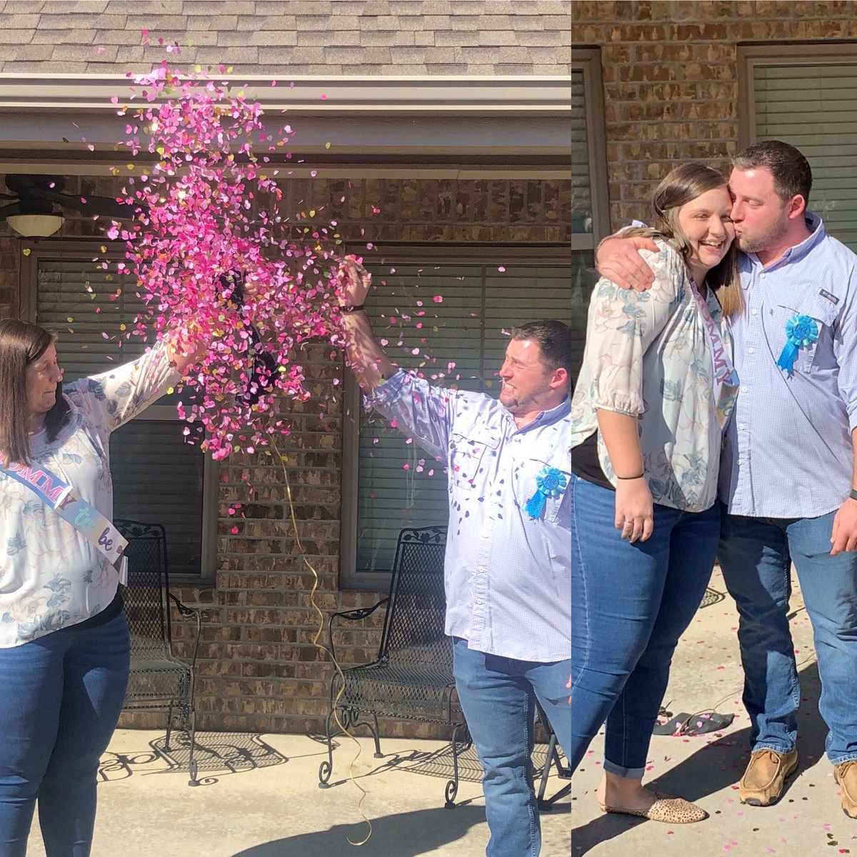 Coach_Enloe's tweet image. Baby girl #2 on the way! Thank you to our amazing family for a great day. #girldad #pink @kaylap_renee