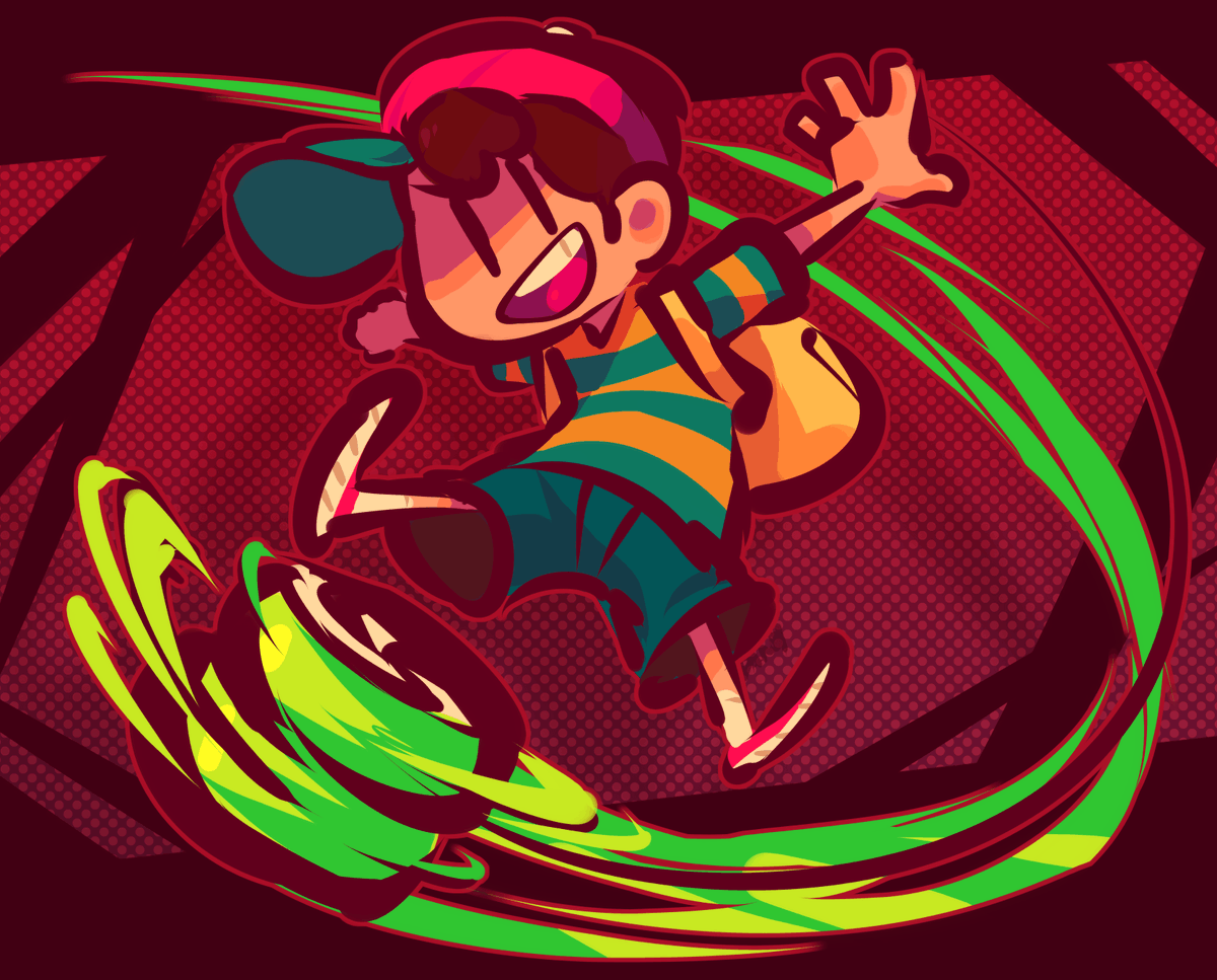 IonicIsaac's tweet photo. little ness sketch! https://t.co/i5QWLIh9bP