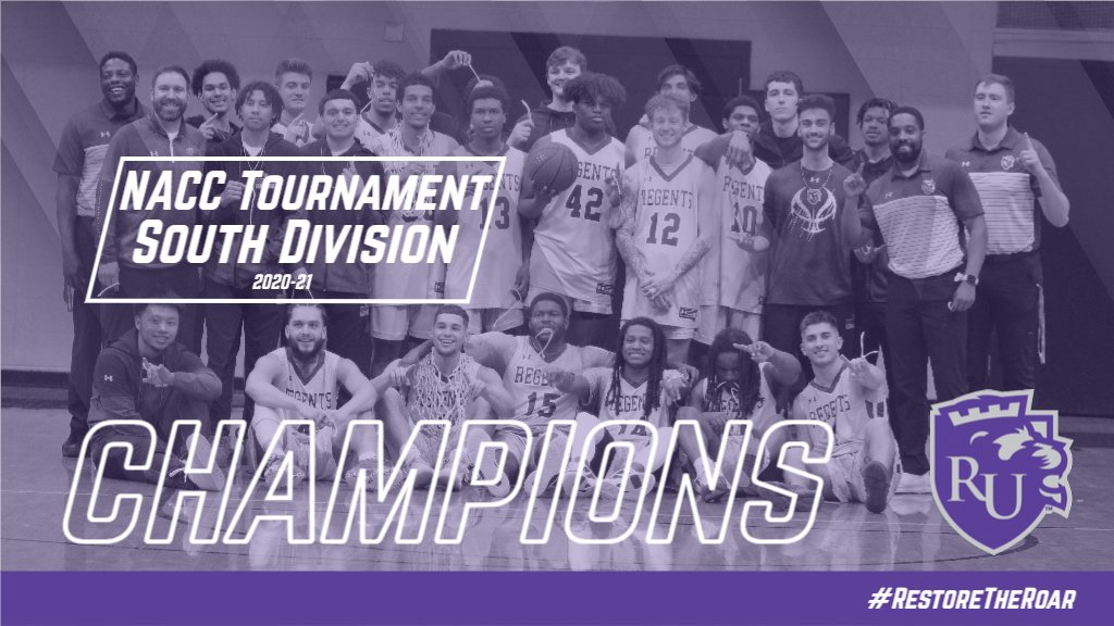 Congrats to the RU men's basketball team on its NACC South Division Tournament Championship!