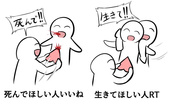 #死んでほしい人いいね生きてほしい人rt 