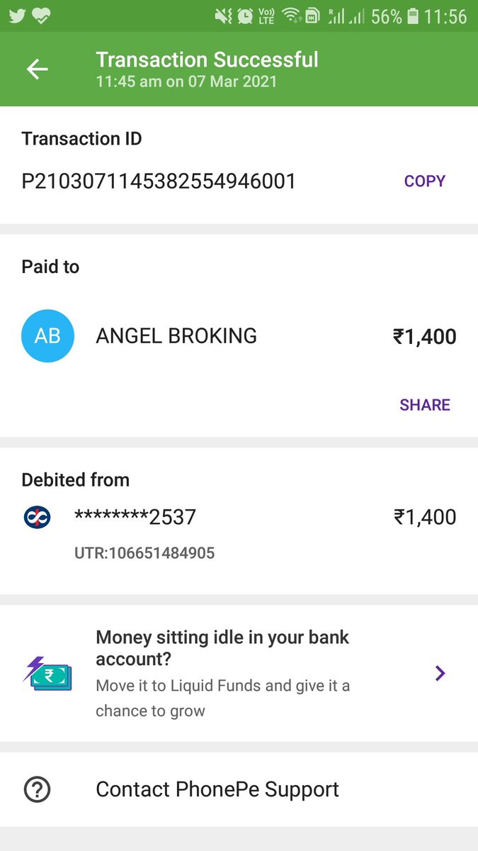 Divu1113's tweet photo. @AngelBrokingLtd 

Please find the screenshots below.

I added funds to my Demat through UPI and the amount is debited from my account as well, but your platform says my bank has some technical issues. 

And guess what, I cant even reach out to your Customer service execs. https://t.co/2vuXAFx5kX