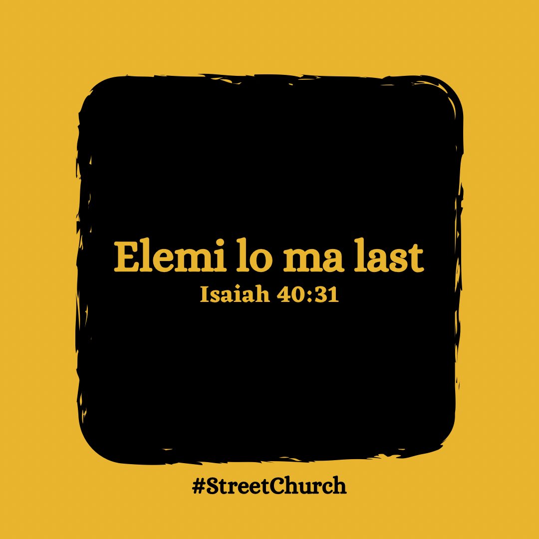 streetchurchh's tweet image. Anytime everything tire you &amp;amp; you wan talk your normal “I don tire”, replace am with “God is my muscle”. E get why!