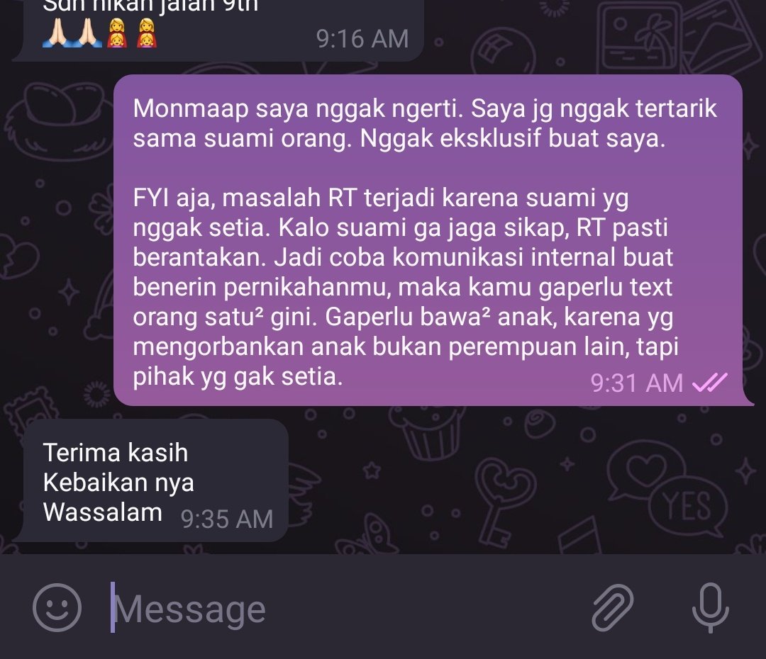 lacheriebon's tweet photo. For hundreds time, I'm not into someone's husband.

Trus ya, istri², first &amp; foremost, yang musti diperbaiki adalah pasangan. Bukan orang di luaran.

Lo gabisa nyuruh org lain adjust buat dirilo. Dunia gak evolve di pernikahan lo. https://t.co/BS8iRGl29i