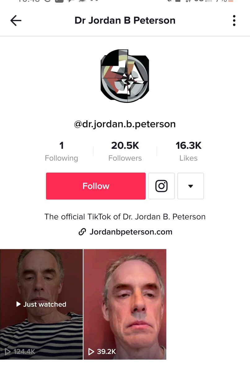 Jordan Peterson is on tiktok