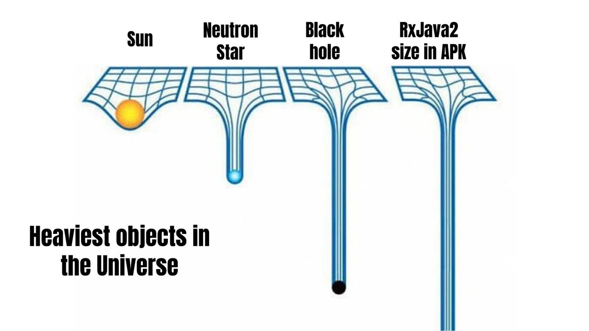 AbgaryanMr's tweet image. What are the heaviest objects in the Universe 😂 😂 😂 ?
#rxjava2 #android #kotlin #trending #expert #retweet