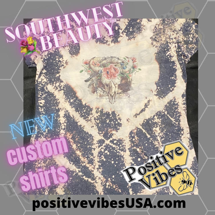 NEW APPAREL has arrived!! This Beautiful Rustic Vintage Southwestern Beauty featured on a premium blend v-neck Tee! Available in SM 4XL. Made to order custom just for you. Visit our online shop and see the new designs as they are featured. Custom design TEE'z for your next event