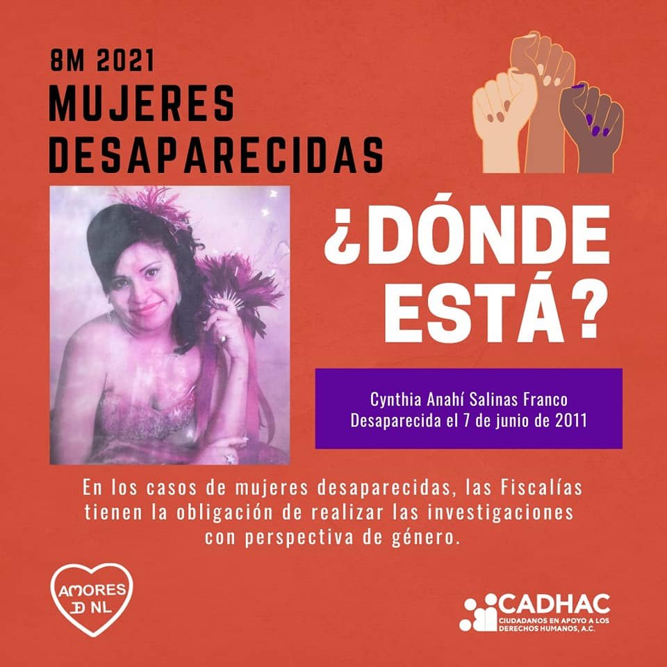 cadhac's tweet photo. ¿Dónde están, nuestras hijas, dónde están?
#8M #NiUnaMasNiUnaMenos #AnteLaViolenciaResistencia #HastaEncontrarlas #AMORES #CADHAC #VivasNosQueremos https://t.co/LTAMHnE1kN