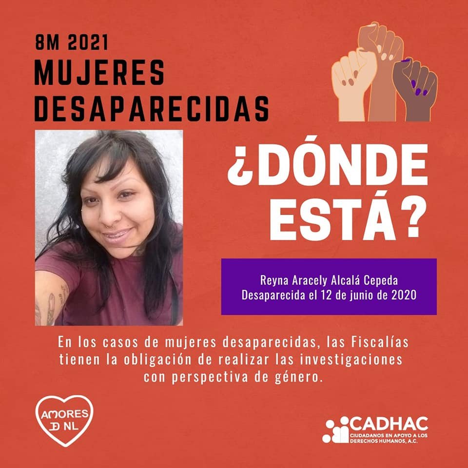 cadhac's tweet photo. ¿Dónde están, nuestras hijas, dónde están?
#8M #NiUnaMasNiUnaMenos #AnteLaViolenciaResistencia #HastaEncontrarlas #AMORES #CADHAC #VivasNosQueremos https://t.co/LTAMHnE1kN