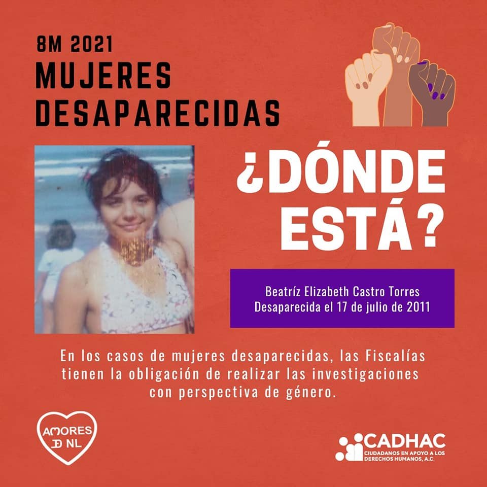 cadhac's tweet photo. ¿Dónde están, nuestras hijas, dónde están?
#8M #NiUnaMasNiUnaMenos #AnteLaViolenciaResistencia #HastaEncontrarlas #AMORES #CADHAC #VivasNosQueremos https://t.co/k0c5CPH8k1