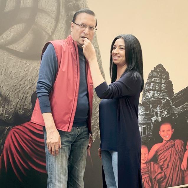 RajatSharmaLive's tweet photo. Why we need a day to celebrate women? Every day is a women’s day. I urge you to post a picture of yourself with the women you appreciate the most with #HarDinWOMENsDay. Here is my picture with the woman I admire most, my wife. https://t.co/UcyGu7HTwy
