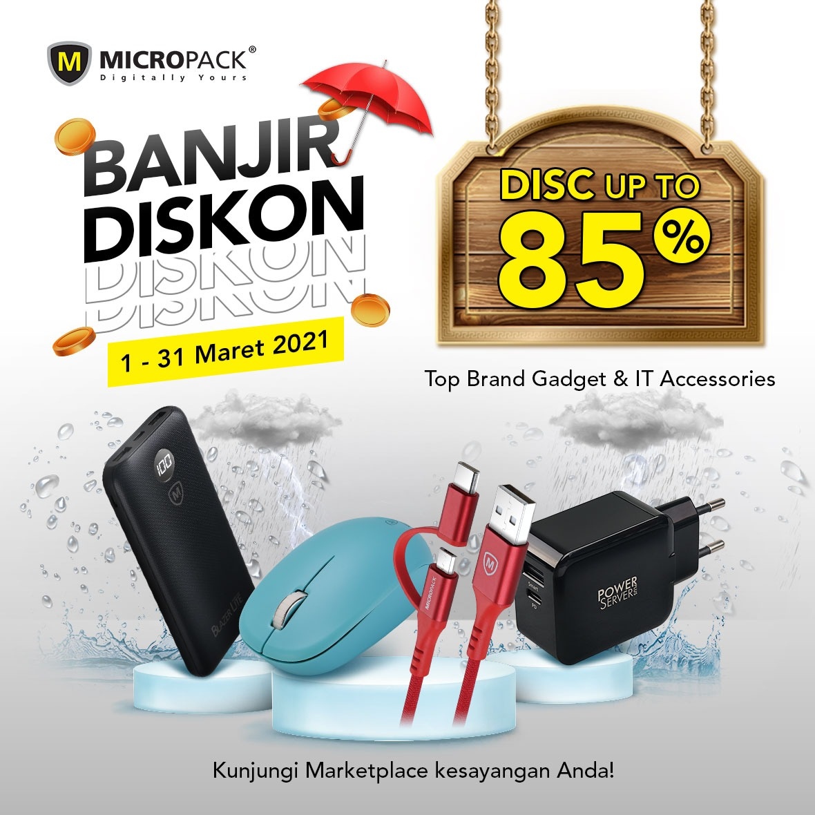 MicroPackID's tweet image. Jangan lupa kunjungi Micropack Official Store di marketplace kesayangan kamu ya! 

#Micropack #QualityBeyondLimit #Microfans #Tokopedia #Shopee #Lazada #Bukalapak #JD.ID #PowerBank #Charger #USBCable #Mouse #Keyboard #CarCharger #Diskon #DiskonJakarta #PromoJakarta