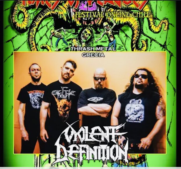 toshiyuki26841's tweet photo. 早速アップされました‼︎
カッケェで〜(￣^￣)
#Violentdefinition
#Crossoverthrash
Violent Definition LIVE 05/03/2021 (TIMES OF PLAGUES FESTIVAL ONLINE #VII​) https://t.co/rRhWXbRrPc @YouTubeより https://t.co/wqRMPp0i0v