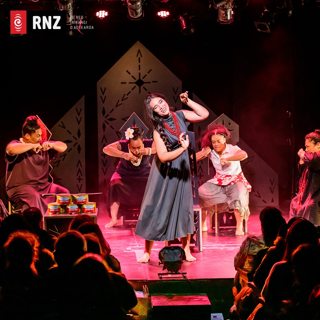 RNZPacific's tweet photo. #LISTEN Uncut, in your face, brilliant truth-telling.

An all-female ensemble of six Pasifika actors brings us an unapologetic inside view of a specific world: that of Samoan women. 

The audio adaptation of Wild Dogs Under My Skirt has arrived 👏🏾👏🏾👏🏾 

➡ https://t.co/sbuNrszuXH https://t.co/kskZ3aYiIU