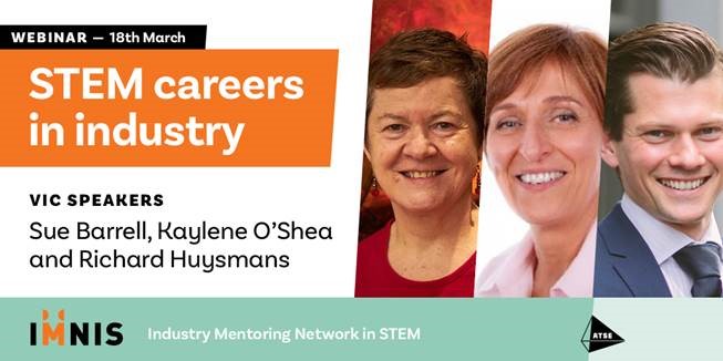 MTPConnect (@mtpconnect_aus) on Twitter photo .<a href="/_IMNIS/">IMNIS</a> invites you to join its STEM Careers in Industry online on 18 March! Supported by our REDI Initiative, IMNIS will host guest speakers Dr <a href="/sue_barrell/">Dr Sue Barrell AO FTSE</a>, Kaylene O'Shea & Dr <a href="/RichardHuysmans/">Dr Richard Huysmans</a> - register today zoom.us/meeting/regist… .<a href="/_IMNIS/">IMNIS</a> invites you to join its STEM Careers in Industry online on 18 March! Supported by our REDI Initiative, IMNIS will host guest speakers Dr <a href="/sue_barrell/">Dr Sue Barrell AO FTSE</a>, Kaylene O'Shea & Dr <a href="/RichardHuysmans/">Dr Richard Huysmans</a> - register today zoom.us/meeting/regist…