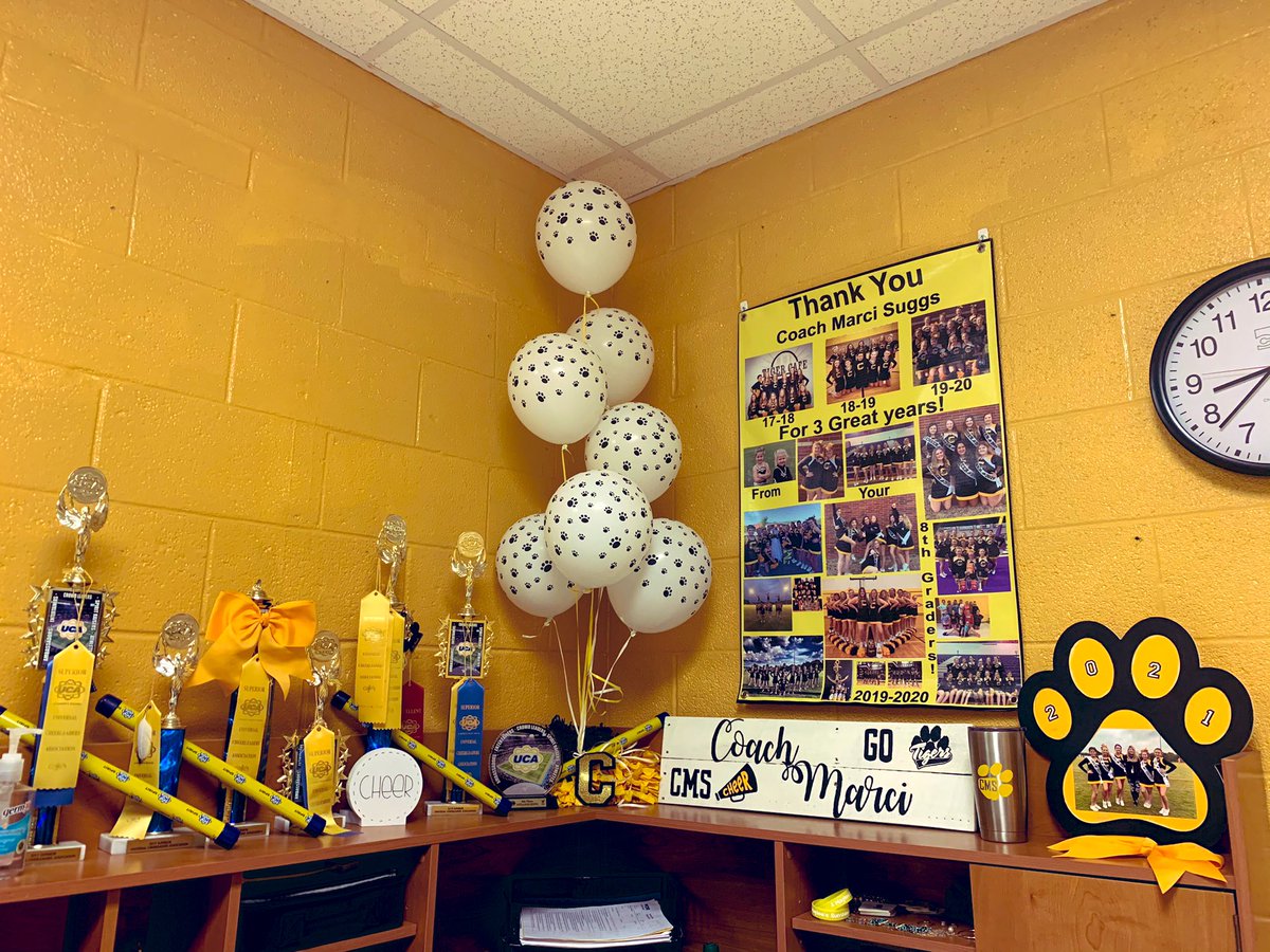 Thankful to finish our season with our cheer  award banquet! This squad has persevered through all of 2020’s challenges and made it out stronger because of it. Congrats, ladies, your personal growth through the year amazed me! You represent everything CMS! #TigerPride <a href="/Tigerscms/">Charlotte Middle</a>
