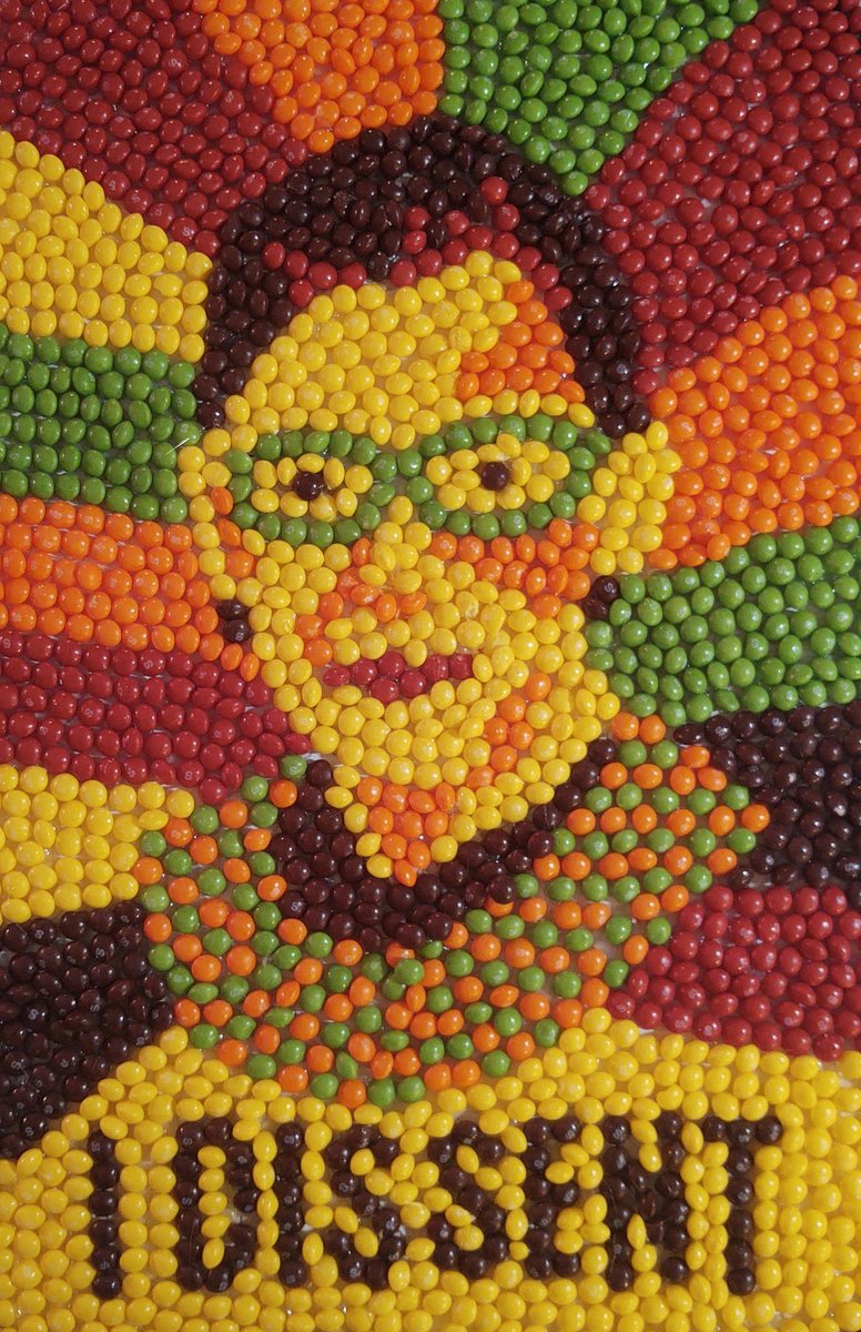 noodlucci's tweet photo. Worked on this all day. RBG in honor of national women's month. Item 15 @USSupremeCourt @GISH @jedi_dragons @charliecapen @mishacollins @Skittles #gish #skittlebrities #ruthbaderginburg https://t.co/Jt7aVolbf4