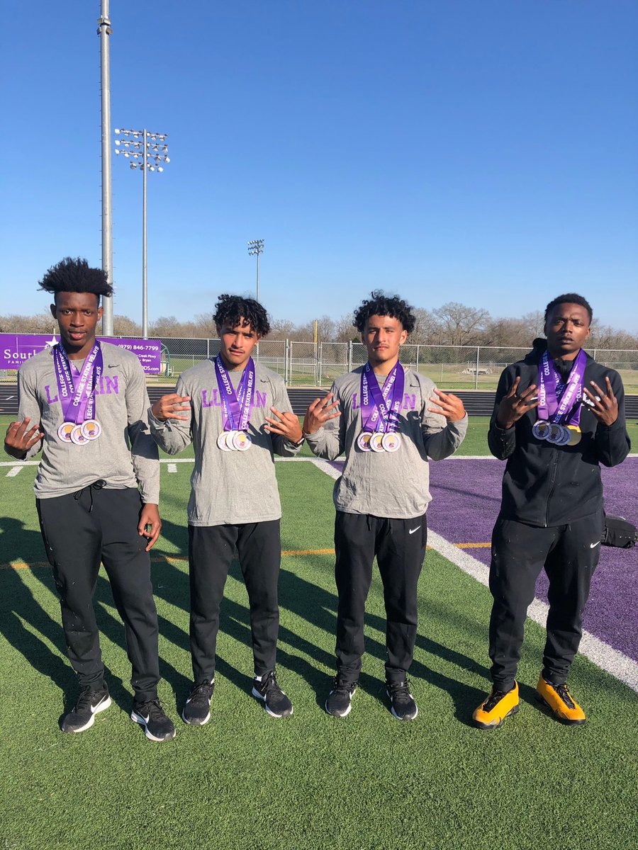Lufkin’s first track meet in college station, and these guys represented well! First place in the 4x1, 4x2, and 4x4! Also Aj first place in long jump. Great job!  <a href="/diazcristian02/">cristian ❄️</a> <a href="/jujudiaz_02/">juju🏝</a> <a href="/TheTru7Aj/">8/27💔</a> <a href="/jacorius_taylor/">Jacorius Taylor</a> <a href="/Lufkin_Sports/">LufkinPantherSports</a> <a href="/Lufkinfootball/">Pack Football News</a>